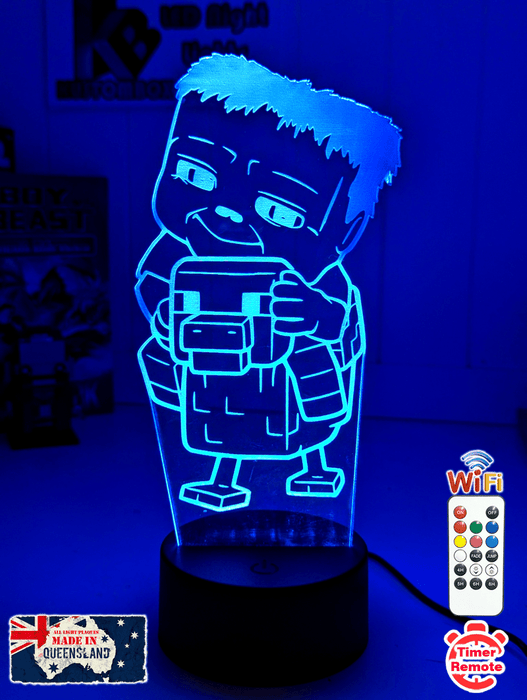Chicken Jockey Minecraft Personalised 3D LED Night Light Lamp - KustomboxNight Lights & Ambient LightingKustomboxStandard Size