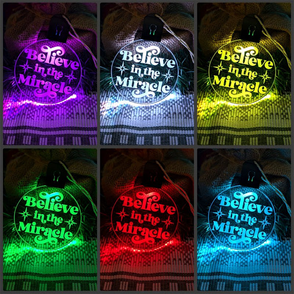 Child is Born ISAIAIH 9:6 Christmas Tree Bauble 3d LED Light Decoration - KustomboxNight Lights & Ambient LightingKustomboxBauble - Standard Size