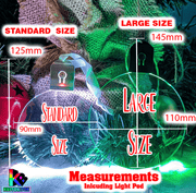 Christmas Personalised Name & Year Bauble LED Light Up Hanging Decoration - KustomboxNight Lights & Ambient LightingKustomboxBauble - Standard Size