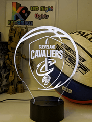 Cleveland Cavaliers Personalised 3D LED Night Light Custom Name Basketball Lamp - KustomboxNight Lights & Ambient LightingKustomboxStandard Size