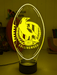 Collingwood Magpie Australian Football Club 3D LED Night Light Lamp - KustomboxNight Lights & Ambient LightingKustomboxStandard Size