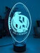 Collingwood Magpie Australian Football Club 3D LED Night Light Lamp - KustomboxNight Lights & Ambient LightingKustomboxStandard Size