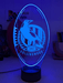 Collingwood Magpie Australian Football Club 3D LED Night Light Lamp - KustomboxNight Lights & Ambient LightingKustomboxStandard Size
