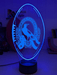 Collingwood Magpie Australian Football Club 3D LED Night Light - KustomboxNight Lights & Ambient LightingKustomboxStandard Size