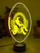 Collingwood Magpie Australian Football Club 3D LED Night Light - KustomboxNight Lights & Ambient LightingKustomboxStandard Size