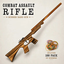 Combat Rifle Wooden Rubber Band Toy Classic Timber Toy Gun - KustomboxToys & GamesKustombox1 x Combat Rifle