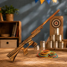Combat Rifle Wooden Rubber Band Toy Classic Timber Toy Gun - KustomboxToys & GamesKustombox1 x Combat Rifle