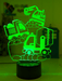 Construction Escavator & Trucks 3D LED Night Light Lamp - KustomboxNight Lights & Ambient LightingKustomboxStandard Size No Name