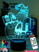 Construction Escavator & Trucks 3D LED Night Light Lamp - KustomboxNight Lights & Ambient LightingKustomboxStandard Size No Name