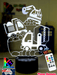Construction Escavator & Trucks 3D LED Night Light Lamp - KustomboxNight Lights & Ambient LightingKustomboxStandard Size No Name