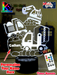 Construction Escavator & Trucks 3D LED Night Light Lamp - KustomboxNight Lights & Ambient LightingKustomboxStandard Size No Name