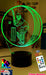 CRICKET PLAYER BATSMAN PERSONALISED NAME 3D LED NIGHT LIGHT LAMP + REMOTE CONTROL - KustomboxNight Lights & Ambient LightingKustomboxStandard Black Base