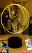 CRICKET PLAYER BATSMAN PERSONALISED NAME 3D LED NIGHT LIGHT LAMP + REMOTE CONTROL - KustomboxNight Lights & Ambient LightingKustomboxStandard Black Base