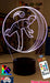 CRICKET PLAYER BOWLER PERSONALISED NAME 3D LED NIGHT LIGHT LAMP + REMOTE CONTROL - KustomboxNight Lights & Ambient LightingKustomboxStandard Black Base