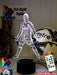Cristiano Ronaldo Portuguese Footballer Player 3D LED Night Light - KustomboxNight Lights & Ambient LightingKustomboxStandard LightWhite Crack Base