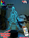 Cristiano Ronaldo Portuguese Footballer Player 3D LED Night Light - KustomboxNight Lights & Ambient LightingKustomboxStandard LightWhite Crack Base