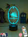Cronulla Sharks Rugby League Club 3D LED Night Light - KustomboxNight Lights & Ambient LightingKustomboxStandard Size