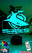 CRONULLA SHARKS Rugby League Football Club LED Night Light - KustomboxNight Lights & Ambient LightingKustomboxStandard Size