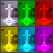 Crucifix Holy Religious Cross 7 & 16 Colour 3D LED Night Light Touch Room Lamp - KustomboxNight Lights & Ambient LightingKustomboxStandard Size - Base Touch Pad Only