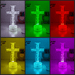 Crucifix Holy Religious Cross 7 & 16 Colour 3D LED Night Light Touch Room Lamp - KustomboxNight Lights & Ambient LightingKustomboxStandard Size - Base Touch Pad Only