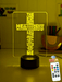 Crucifix Holy Religious Cross 7 & 16 Colour 3D LED Night Light Touch Room Lamp - KustomboxNight Lights & Ambient LightingKustomboxStandard Size - Base Touch Pad Only