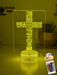 Crucifix Holy Religious Cross 7 & 16 Colour 3D LED Night Light Touch Room Lamp - KustomboxNight Lights & Ambient LightingKustomboxStandard Size - Base Touch Pad Only