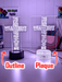 Crucifix Holy Religious Cross 7 & 16 Colour 3D LED Night Light Touch Room Lamp - KustomboxNight Lights & Ambient LightingKustomboxStandard Size - Base Touch Pad Only