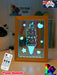Cute Kawaii Ice cream Personalised Name Timber Picture Frame USB 3D LED Night Light Lamp - KustomboxNight Lights & Ambient LightingKustomboxTimber Frame Light