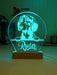 Dachshund Dog Personalised Name 3D LED Room Light Decor - KustomboxNight Lights & Ambient LightingKustomboxStandard Size