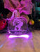 Dachshund Dog Personalised Name Christmas Light Bauble Decoration - KustomboxNight Lights & Ambient LightingKustomboxBauble - Standard Size