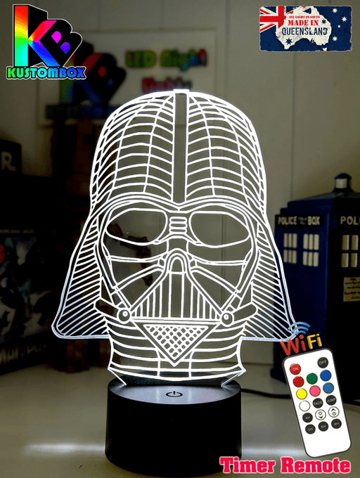 Darth Vader Wire Mask Helmet 3D LED Night Light Lamp - KustomboxNight Lights & Ambient LightingKustomboxStandard Size