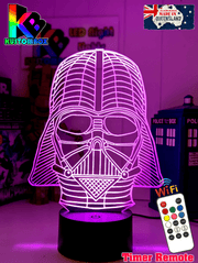 Darth Vader Wire Mask Helmet 3D LED Night Light Lamp - KustomboxNight Lights & Ambient LightingKustomboxStandard Size