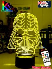 Darth Vader Wire Mask Helmet 3D LED Night Light Lamp - KustomboxNight Lights & Ambient LightingKustomboxStandard Size