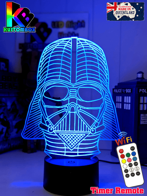 Darth Vader Wire Mask Helmet 3D LED Night Light Lamp - KustomboxNight Lights & Ambient LightingKustomboxStandard Size