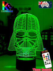 Darth Vader Wire Mask Helmet 3D LED Night Light Lamp - KustomboxNight Lights & Ambient LightingKustomboxStandard Size