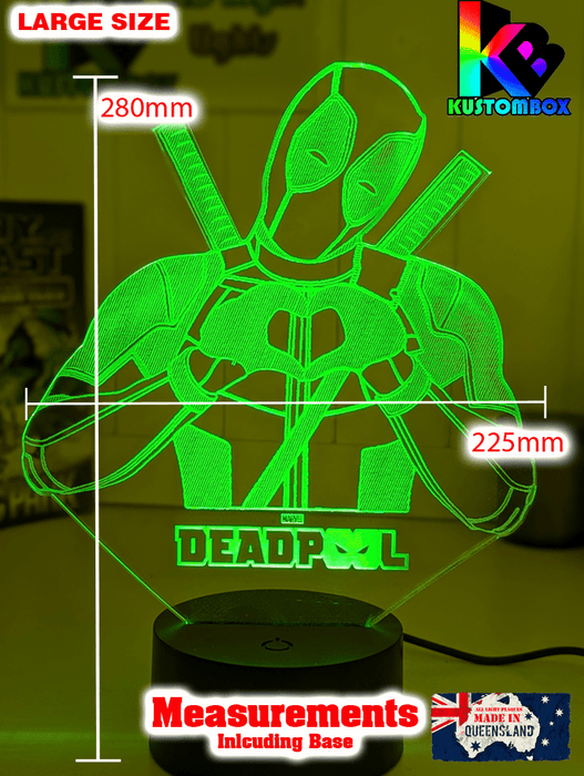 Deadpool Love Hands 3D LED Night Light Lamp - KustomboxNight Lights & Ambient LightingKustomboxStandard Size - No Name