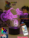 Dirt Bike Freestyle Motocross 3D LED Night Light Lamp - KustomboxNight Lights & Ambient LightingKustomboxStandard Size - No NameBlack Base