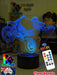 Dirt Bike Freestyle Motocross 3D LED Night Light Lamp - KustomboxNight Lights & Ambient LightingKustomboxStandard Size - No NameBlack Base