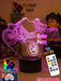 Dirt Bike Freestyle Motocross 3D LED Night Light Lamp - KustomboxNight Lights & Ambient LightingKustomboxStandard Size - No NameBlack Base