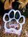 Dog Paw Print Personalised Christmas Bauble 3D LED Light Decoration - KustomboxNight Lights & Ambient LightingKustomboxBauble - No Name