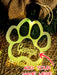 Dog Paw Print Personalised Christmas Bauble 3D LED Light Decoration - KustomboxNight Lights & Ambient LightingKustomboxBauble - No Name