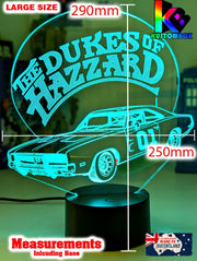 Dukes of Hazzard The General Lee 3D LED Night Light Lamp - KustomboxNight Lights & Ambient LightingKustomboxStandard Size - No Name