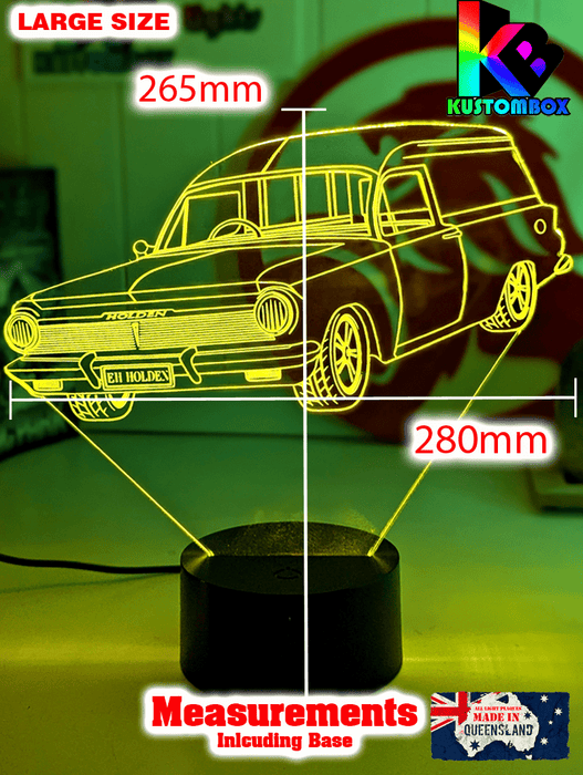 EH Holden Panel Van Car 1963 to 65 3D LED Night Light Lamp - KustomboxNight Lights & Ambient LightingKustomboxStandard Size - No Name