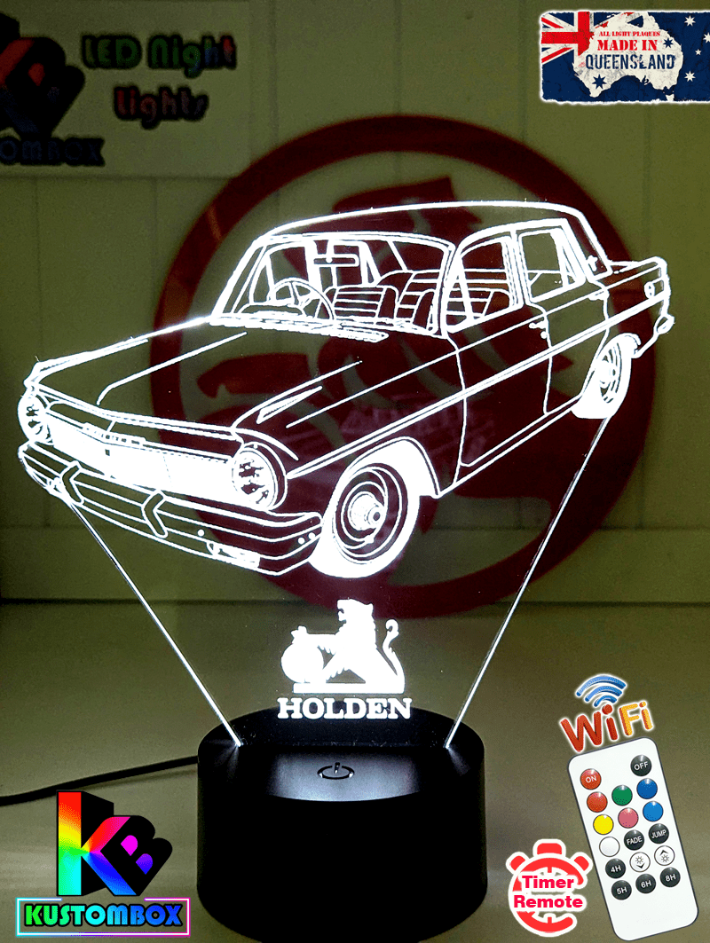 EH Holden Sedan 1963 to 65 Personalised Name 3D LED Night Light Lamp - KustomboxNight Lights & Ambient LightingKustomboxStandard Size - No Name