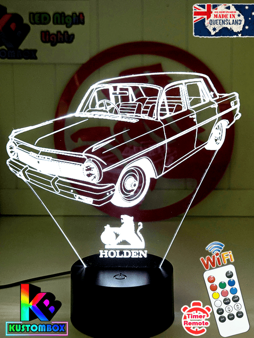 EH Holden Sedan 1963 to 65 Personalised Name 3D LED Night Light Lamp - KustomboxNight Lights & Ambient LightingKustomboxStandard Size - No Name