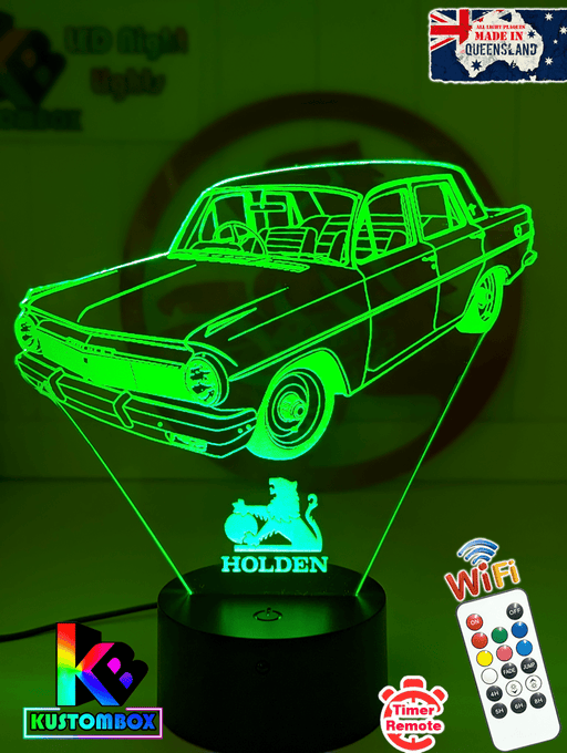 EH Holden Sedan 1963 to 65 Personalised Name 3D LED Night Light Lamp - KustomboxNight Lights & Ambient LightingKustomboxStandard Size - No Name