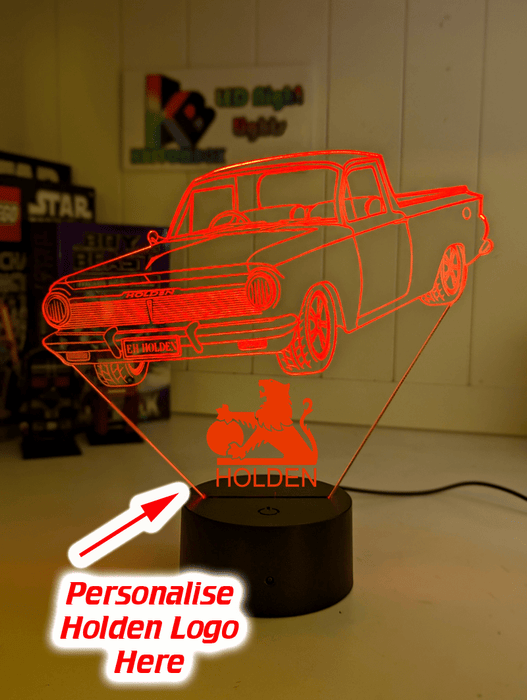 EH Holden Ute Car 1963 to 65 3D LED Night Light Lamp Mancave Bar Room - KustomboxNight Lights & Ambient LightingKustomboxStandard Size - No Name
