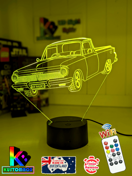 EH Holden Ute Car 1963 to 65 3D LED Night Light Lamp Mancave Bar Room - KustomboxNight Lights & Ambient LightingKustomboxStandard Size - No Name