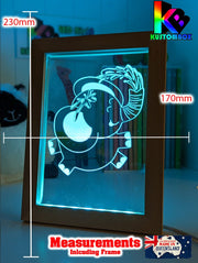 Elephant Safari Animal - Personalised Name Timber Frame USB 3D LED Night Light Lamp - KustomboxNight Lights & Ambient LightingKustomboxTimber Frame Light - $34.99
