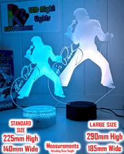 Elvis Presley 3D LED Night Light Iconic Rock & Roll Acrylic Lamp for Bedroom, Man Cave & Music Lovers - KustomboxNight Lights & Ambient LightingKustomboxStandard Size